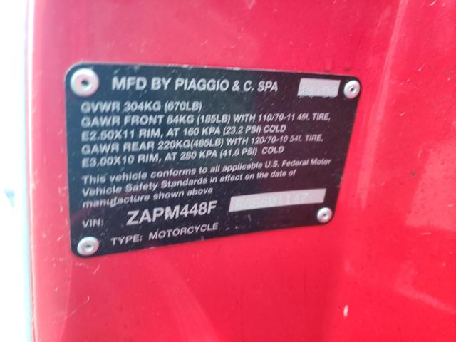 2008 VESPA LX 150 ZAPM448F585601147