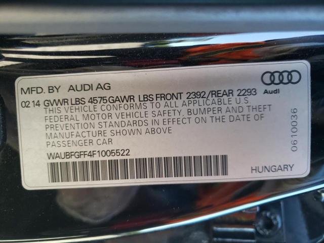 2015 AUDI A3 2.0T WAUBFGFF4F1005522