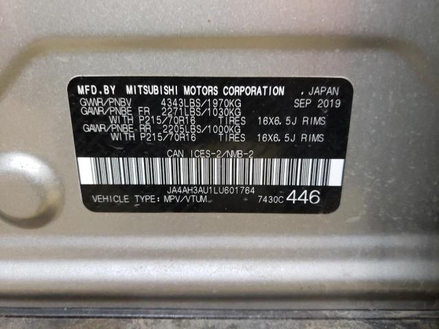 2020 MITSUBISHI RVR SE JA4AH3AU1LU601764