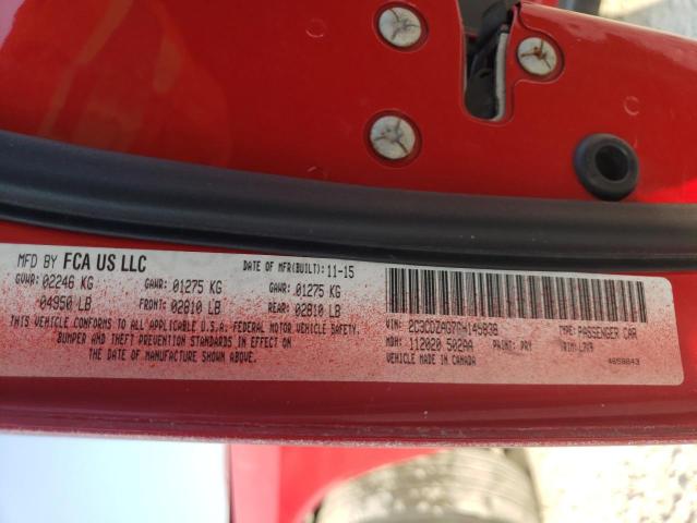 2C3CDZAG7GH145838 Dodge Challenger 2016. Фото: 9