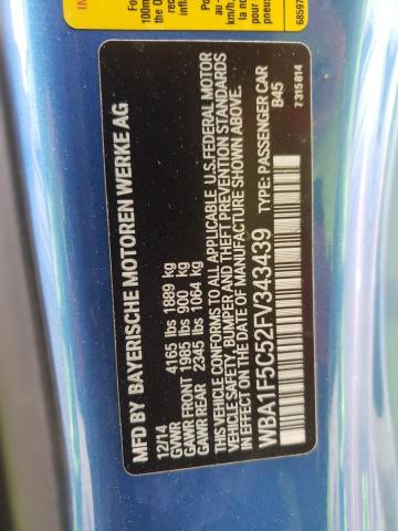 2015 BMW 228 I WBA1F5C52FV343439