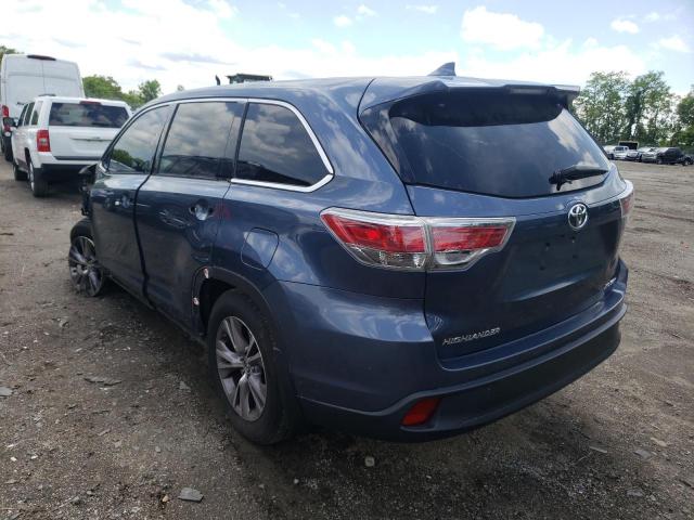 VIN 5TDJKRFHXES010443 2014 Toyota Highlander, Xle no.3