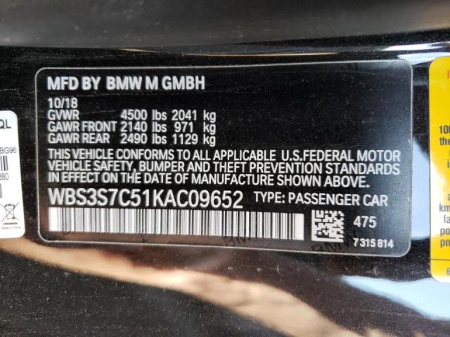 2019 BMW M4 CS WBS3S7C51KAC09652