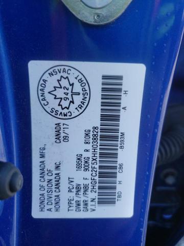 2017 HONDA CIVIC LX - 2HGFC2F5XHH038828