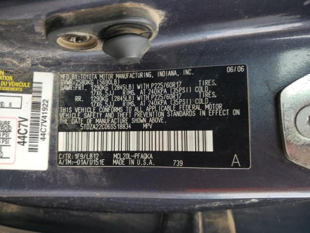 5TDZA22C06S518834 Toyota Sienna Xle 2006. Фото: 9