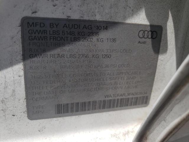 VIN WA1UFAFL3FA063534 2015 Audi A4, Premium Plus no.10