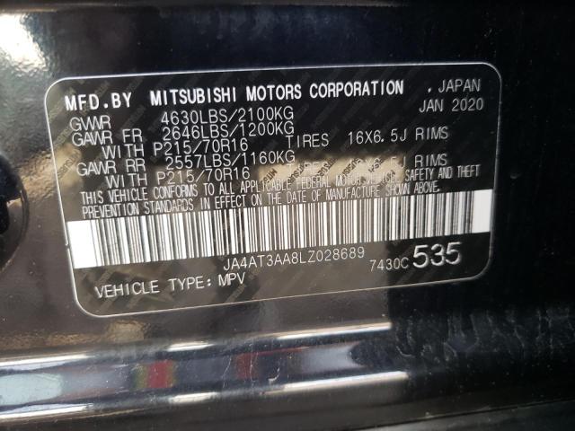 2020 MITSUBISHI ECLIPSE CR JA4AT3AA8LZ028689