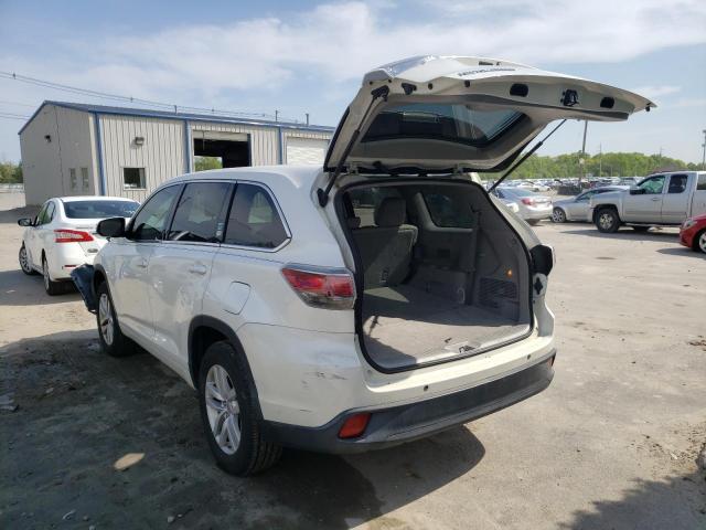 VIN 5TDZKRFH9FS047620 2015 Toyota Highlander, LE no.3