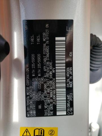 2020 LEXUS RX 450H L JTJJGKFA6L2009514