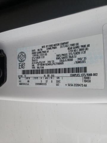 1FTEW1E4XLFC70005 Ford F150 Super 2020. Фото: 9