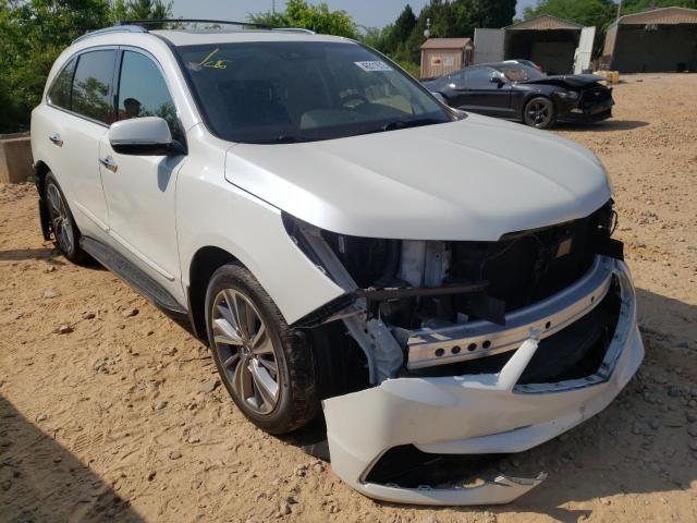 Salvage cars for sale from Copart China Grove, NC: 2017 Acura MDX Techno