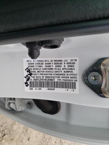 2019 HONDA CIVIC SPOR 19XFC2F81KE204827