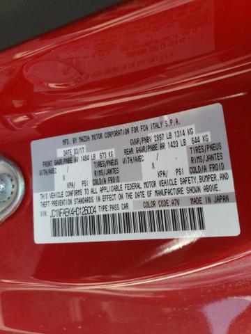 2017 FIAT 124 SPIDER - JC1NFAEK4H0126004