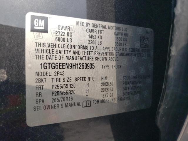 2017 GMC CANYON DEN 1GTG6EEN9H1260935