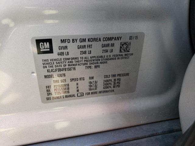 2015 BUICK 4 DOOR KL4CJFSB4FB158716