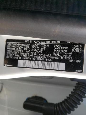 2017 VOLVO XC60 YV440MDU4H2022831