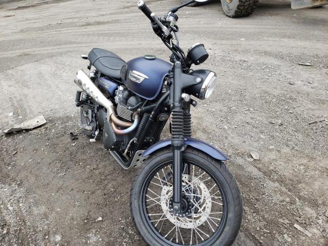 Salvage motorcycles for sale at Marlboro, NY auction: 2015 Triumph Scrambler