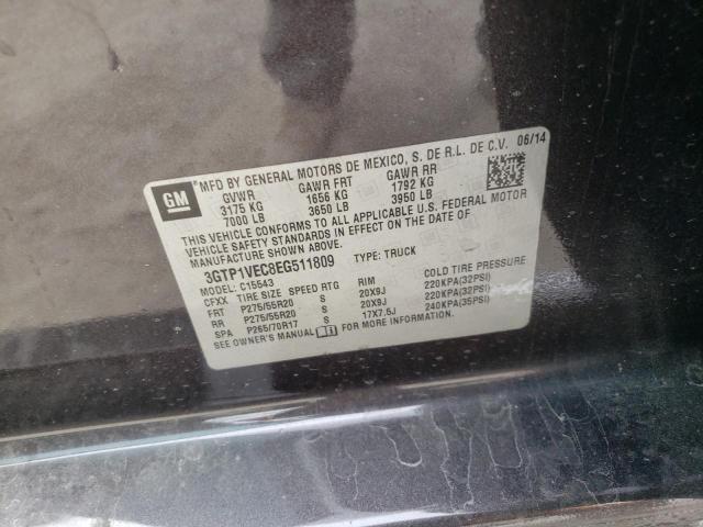 3GTP1VEC8EG511809 Gmc Sierra C15 2014. Фото: 9