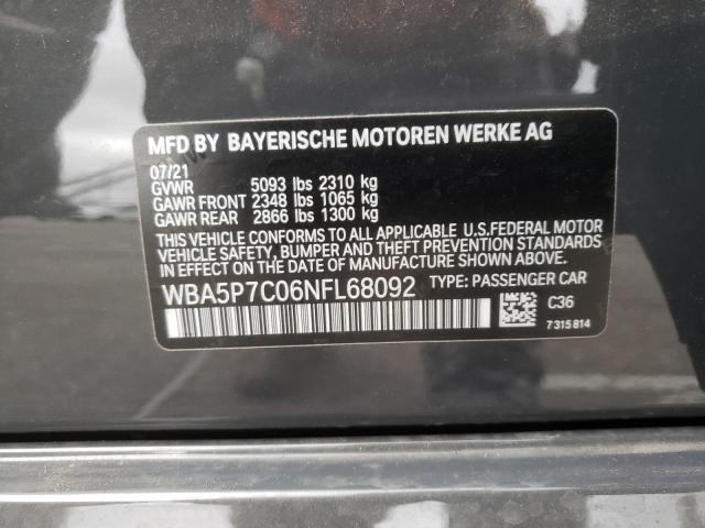 WBA5P7C06NFL68092 BMW 330e