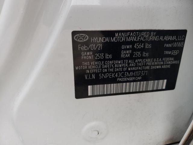 2021 HYUNDAI SONATA N L 5NPEK4JC3MH117371