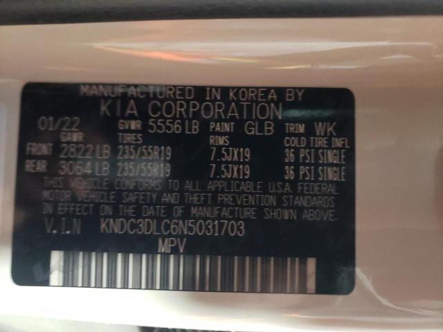 2022 KIA EV6 LIGHT KNDC3DLC6N5031703