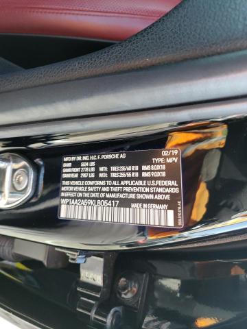 VIN WP1AA2A59KLB05417 2019 Porsche Macan no.10