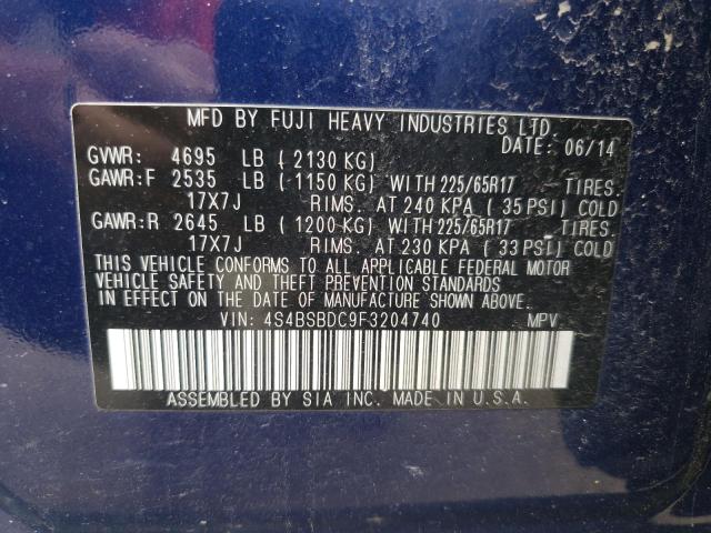 4S4BSBDC9F3204740 Subaru Outback