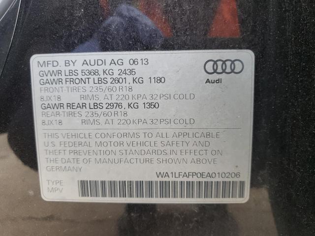 VIN WA1LFAFP0EA010206 2014 Audi Q5, Premium Plus no.10