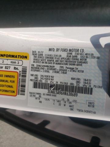 2017 LINCOLN MKZ PREMIE 3LN6L5A96HR638689