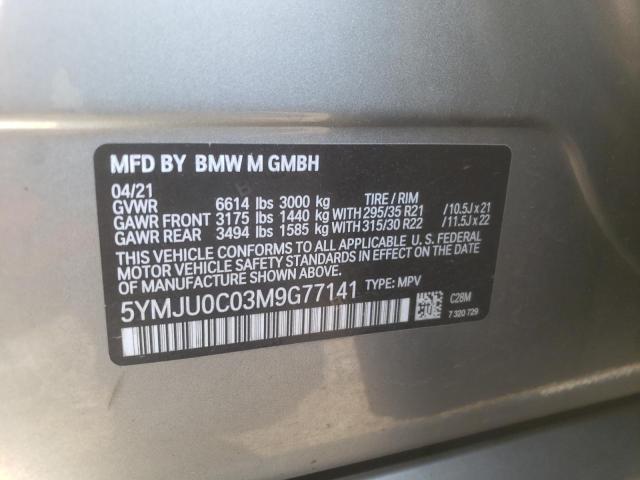 2021 BMW X5 5YMJU0C03M9G77141