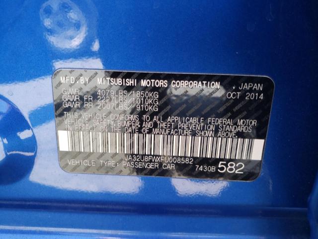 2015 MITSUBISHI LANCER GT JA32U8FWXFU008582