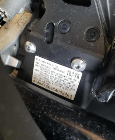 2019 YAMAHA MTN1000 JYARN48E9KA002483