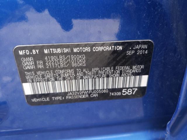 2015 MITSUBISHI LANCER SE JA32V2FW1FU005080