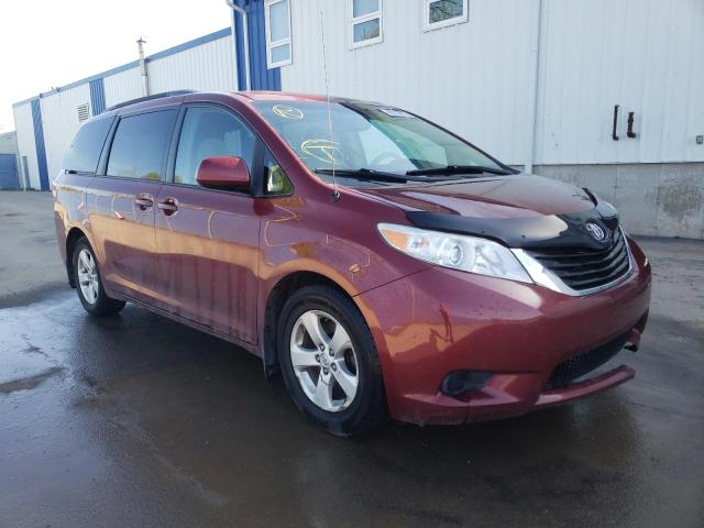 Salvage cars for sale from Copart Atlantic Canada Auction, NB: 2013 Toyota Sienna LE