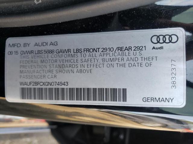 2016 AUDI S6 PREMIUM WAUF2BFCXGN074943