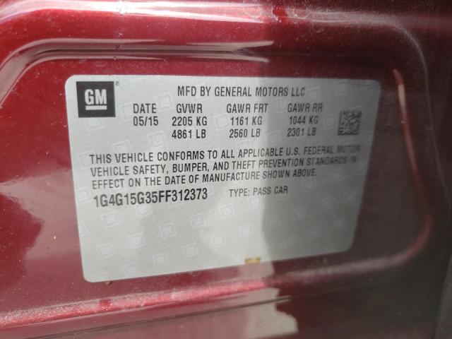 2015 BUICK LACROSSE 1 1G4G15G35FF312373