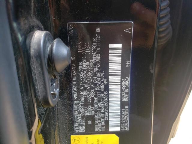 2T2GK31U39C069615 Lexus Rx 350 2009. Фото: 9