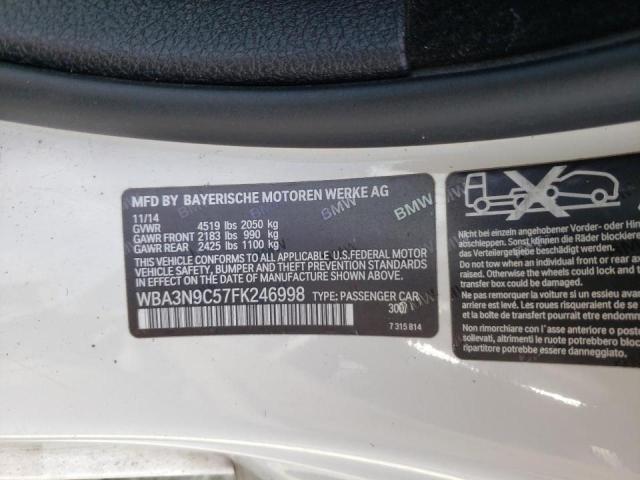 2015 BMW 428 XI WBA3N9C57FK246998