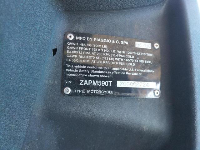 2009 PIAGGIO MP3 400 ZAPM590T795000724