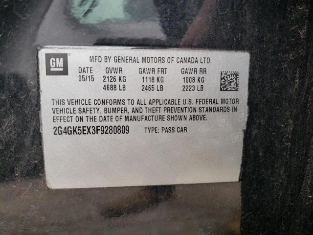 2G4GK5EX3F9280809 Buick Regal