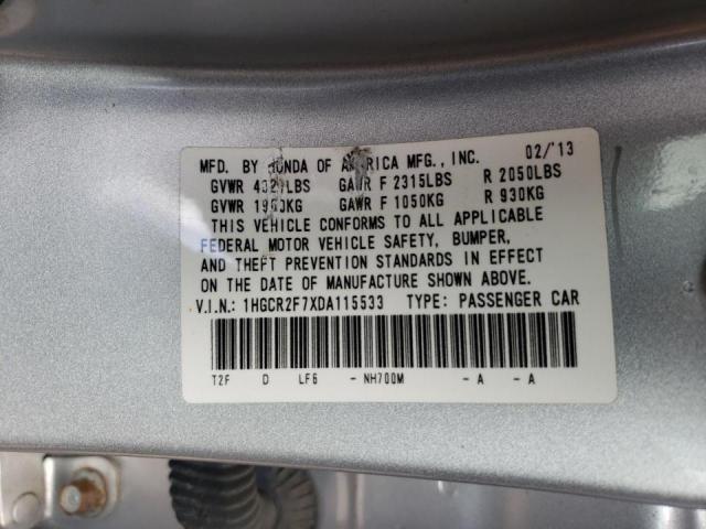 1HGCR2F7XDA115533 Honda Accord Ex 2013. Фото: 9
