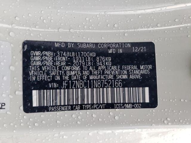 2022 TOYOTA GR 86 JF1ZNBC11N8752166