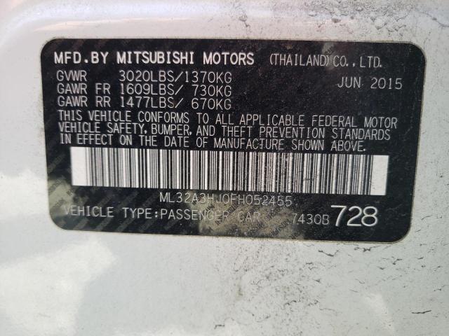 2015 MITSUBISHI MIRAGE DE ML32A3HJ0FH052455