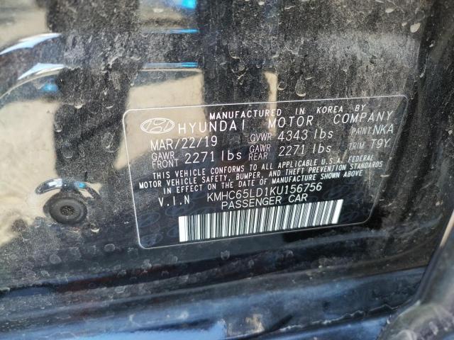 2019 HYUNDAI IONIQ KMHC65LD1KU156756