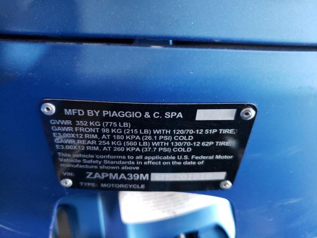 2021 VESPA GTS 300 ZAPMA39M6M5201818
