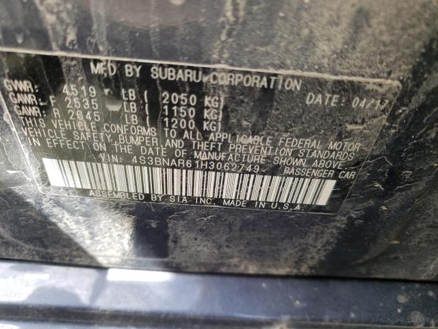 2017 SUBARU LEGACY SPO 4S3BNAR61H3062749