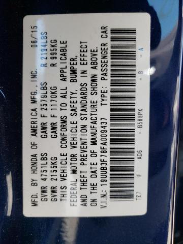 2015 ACURA TLX ADVANC 19UUB3F78FA009437