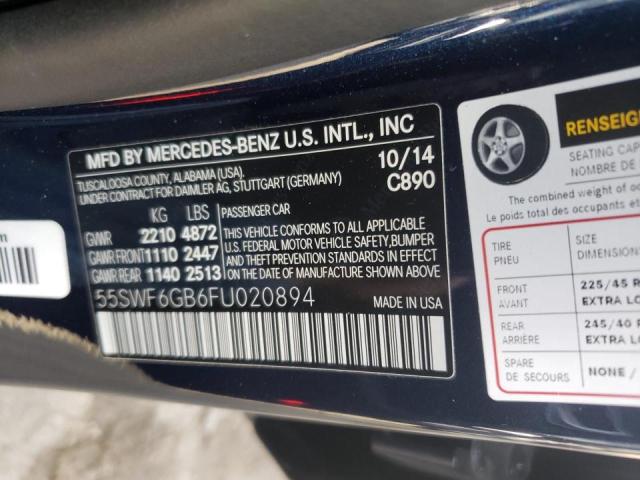 2015 MERCEDES-BENZ C 400 4MAT 55SWF6GB6FU020894