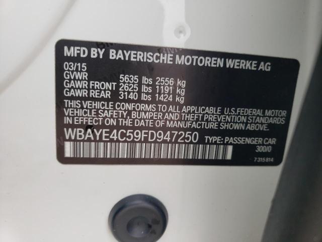 2015 BMW 740 LI WBAYE4C59FD947250