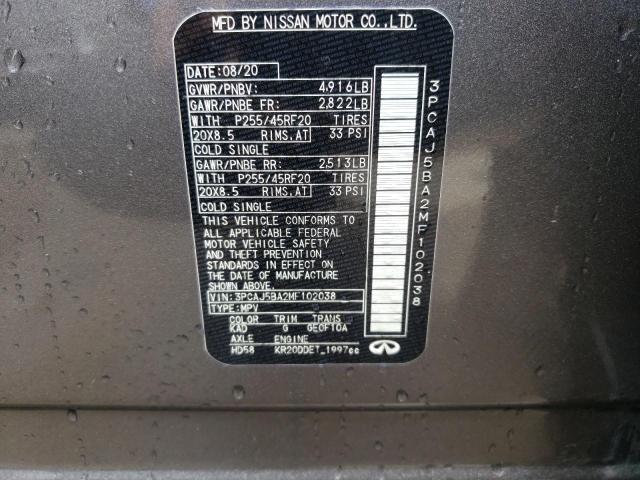 2021 INFINITI QX50 LUXE 3PCAJ5BA2MF102038